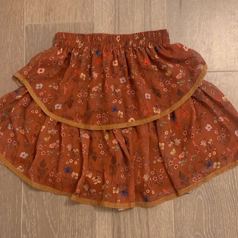 Allison tiered mini skirt xs